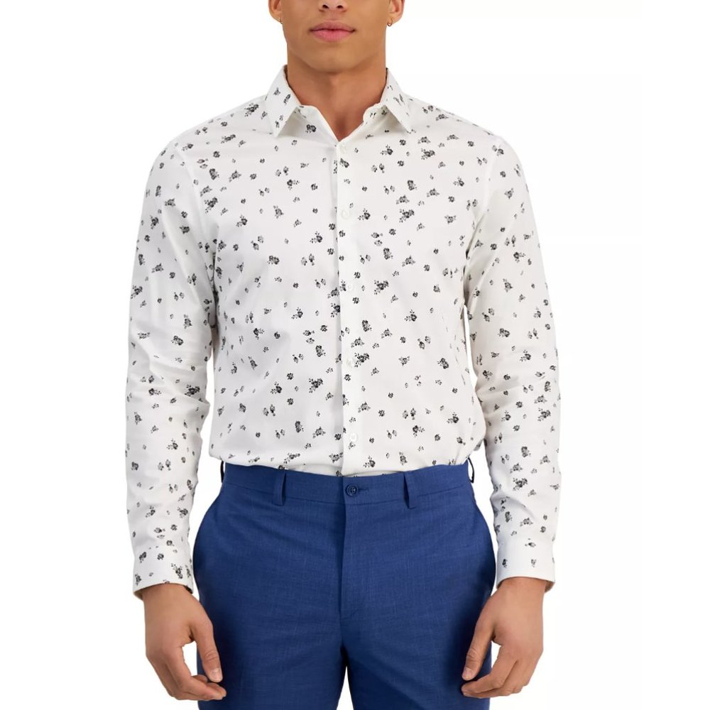 Zara Sailor Anchor Button Down Shirt Size Large